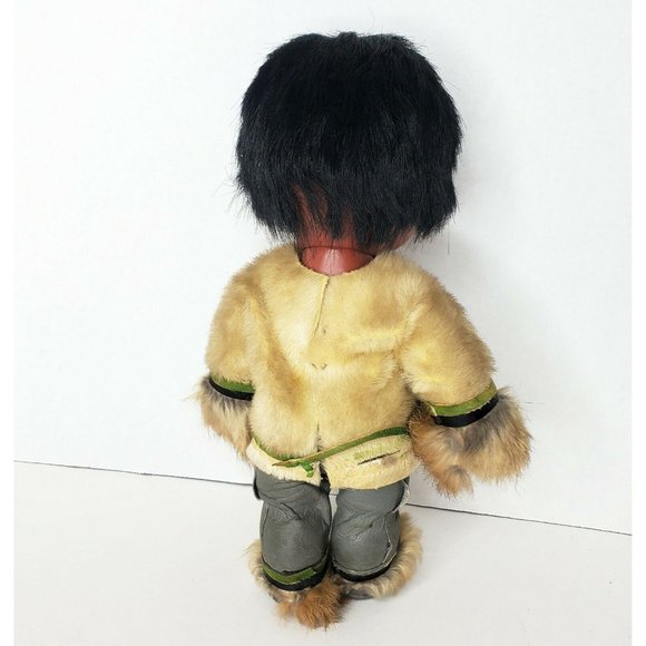 Native American Indian Doll Baby Dolls Leather Clothes 12 inches Set 2 Vintage - Picture 6 of 12